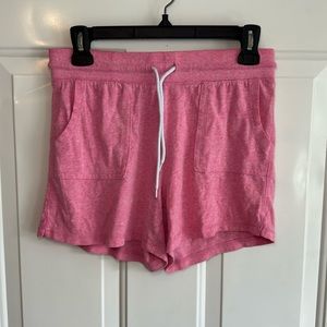 Athletic Works Women’s Pink Lounge Drawstring Athletic Comfy‎ Shorts Small